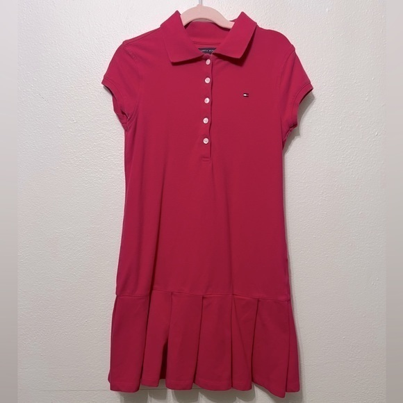 Tommy Hilfiger‎ Girls Fuchsia Tennis Dress Size 8-10 - Picture 1 of 4